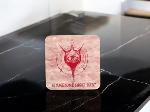 Evil Dead Necronomicon Coaster Set of 5 – Horror Drink Coasters with Cork Backing - Image 7